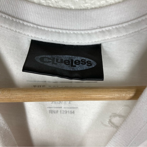 Clueless T-Shirt Vintage Movie Y2K Clueless Promo Tee XS Short Sleeves White - Picture 8 of 9